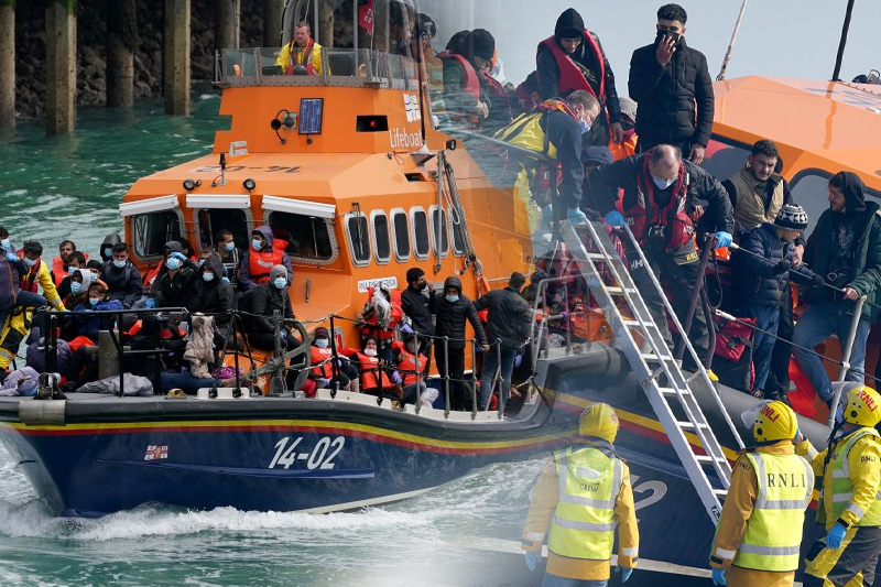 hundreds of uk bound migrants rescued from sea in just four days