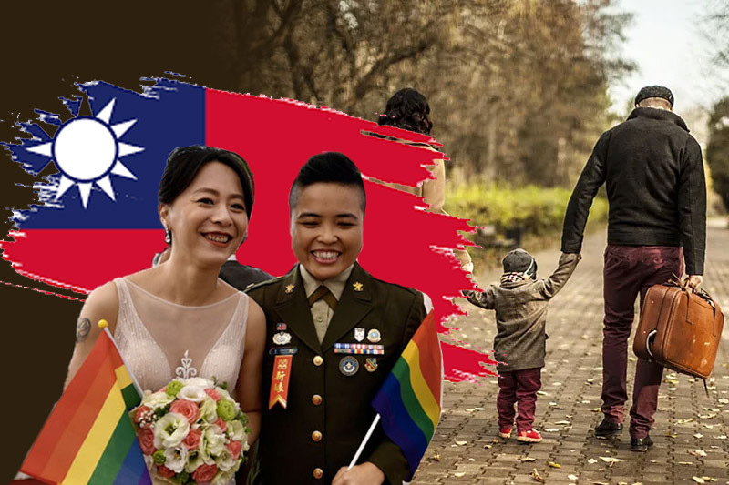 in taiwan, same sex couples can adopt and become parents