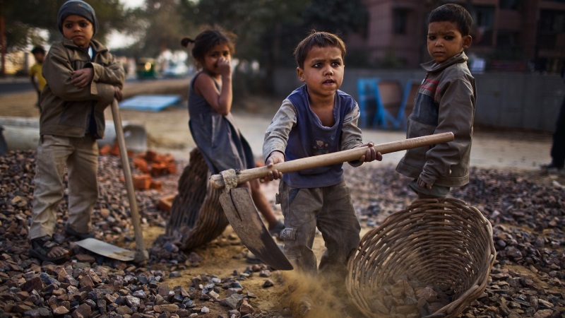 in place of attending school, one in 10 children works