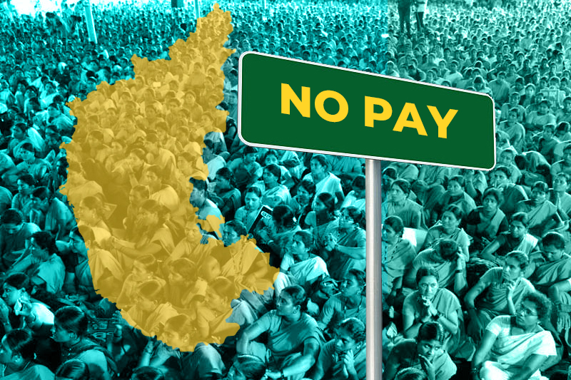 india asha workers in karnataka work without salaries for 3 months