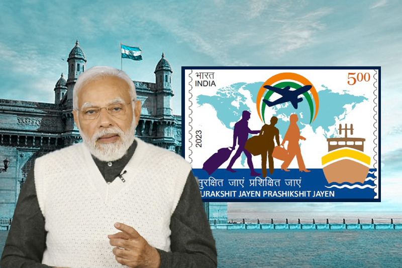 india's narendra modi releases postal stamp to honor migrant workers