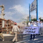 iranian oil workers protest to get higher wages