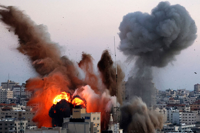 israel attacks gaza after hamas' no hostage will be alive warning