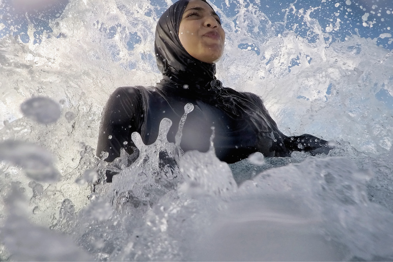 italy trieste women wear ‘burkinis’ to support muslim women