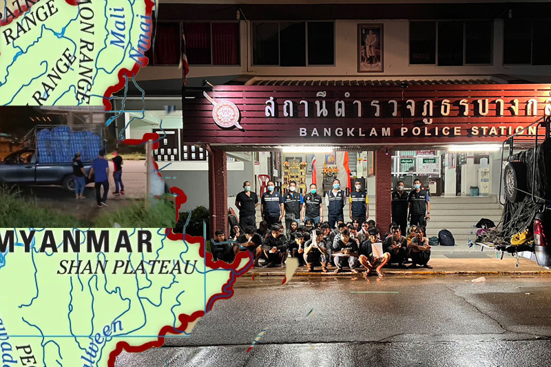 job seekers in myanmar, three touts arrested in songkhla