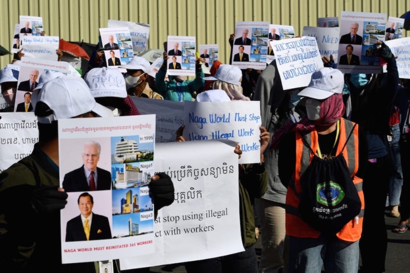 journalists stopped from reporting on harassment faced by union members in cambodia