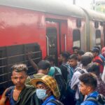 journey with migrants in an unreserved coach