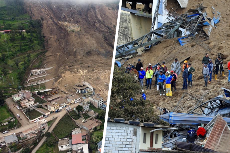 Landslide in Ecuador- 7 Dead, and Over 60 Missing 