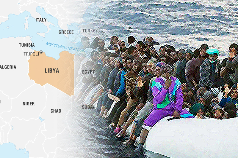 last week, 484 illegal immigrants were saved in libya by iom