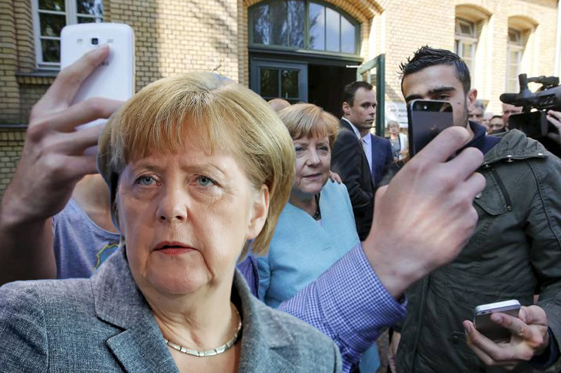 merkel wins award for germany's open door policy to refugees