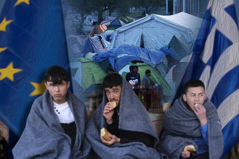 migration camp in greece