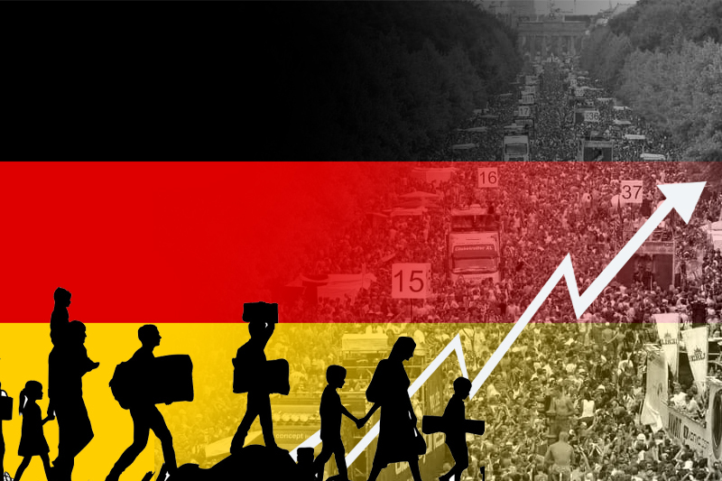 migration is pushing the german population to an all time high in 2022