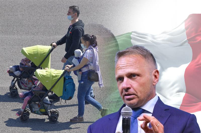 Minister says Italy risks ‘ethnic replacement’ due to low birth rate and high immigration