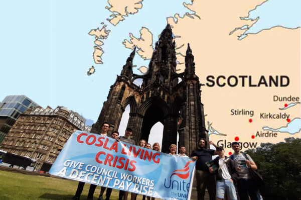 more than 300 dundee council workers begin strike