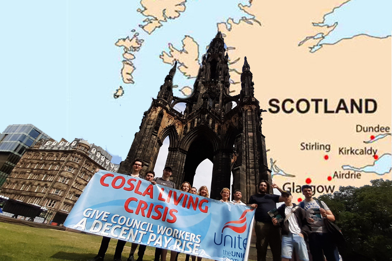 more than 300 dundee council workers begin strike