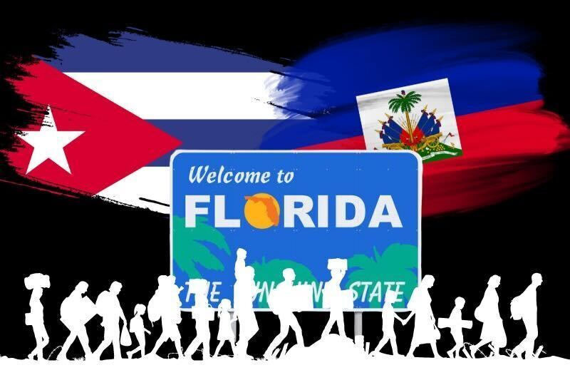 more than 100 cuban and haitian refugees arrive in florida early in the new year