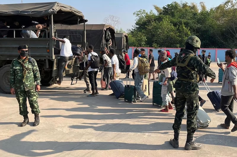 Myanmar Cracks Down on Cyber Scam Centers, Frees 1,000 Foreign Workers