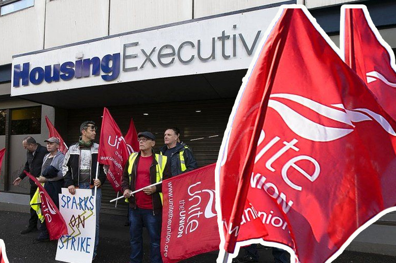 ni housing executive workers extend strike over pay by four weeks