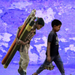 nine children rescued from factory during a