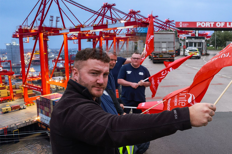 Port of Liverpool dock workers begin two-week strike over pay