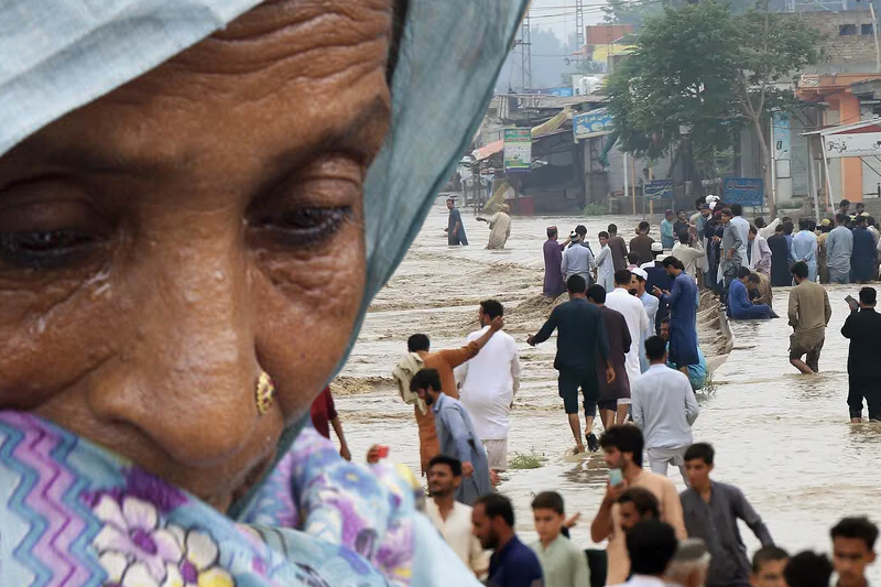 pregnant woman and unborn child die in flood hit pakistan