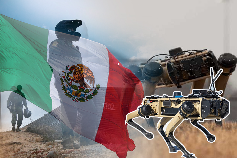 Robot dogs on the border with Mexico