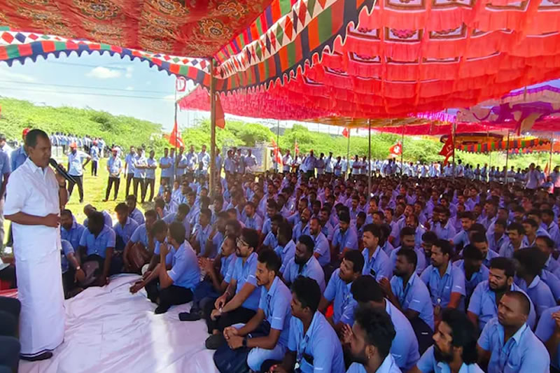 Samsung India Workers’ Strike Intensifies Over Employee Suspensions in Tamil Nadu