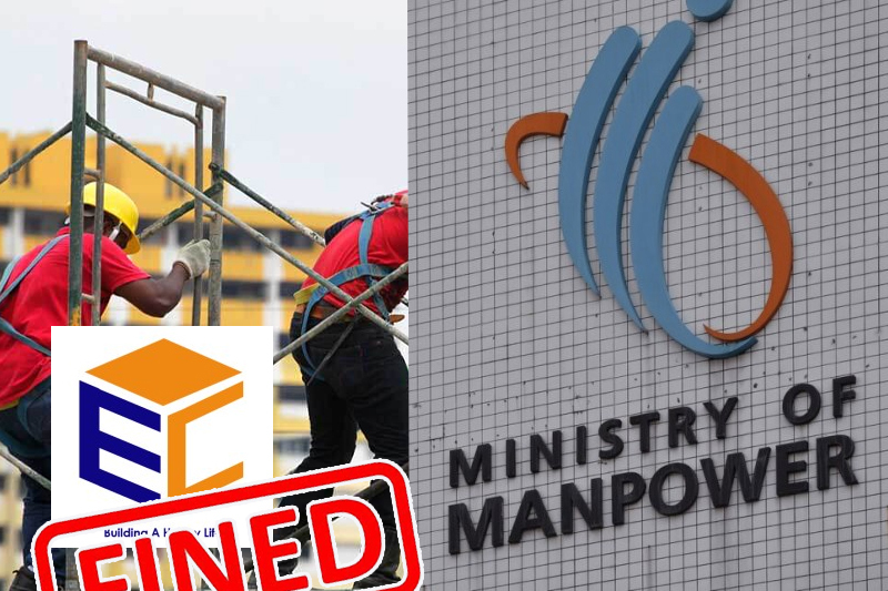 singapore construction company fined s$170,000 for a traumatic brain injury to a worker due to safety lapses