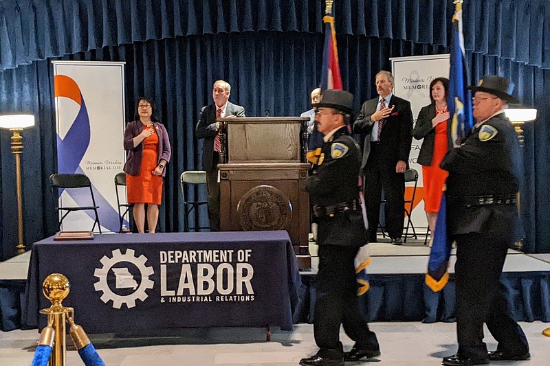 state honored martyred workers with memorial event