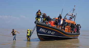Stranded migrants in a Spanish patrol boat returns to Senegal