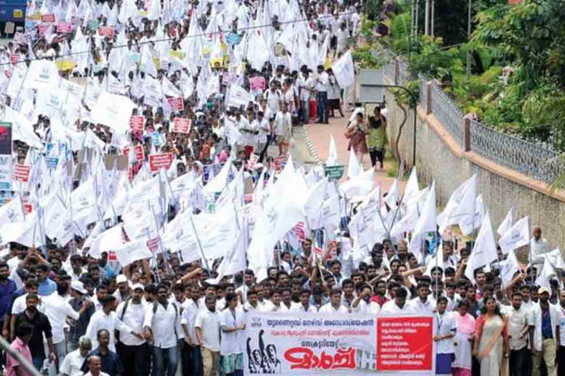 strike thrissur nurses strike over health services in private hospitals