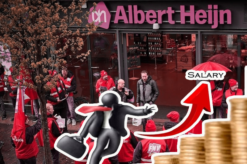 striking albert heijn workers reject raise offer, grocery items could get pricier