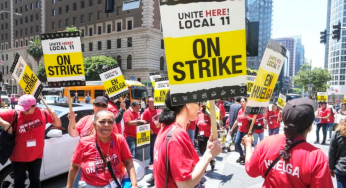 Striking California hotel workers demand a chance to live closer to work