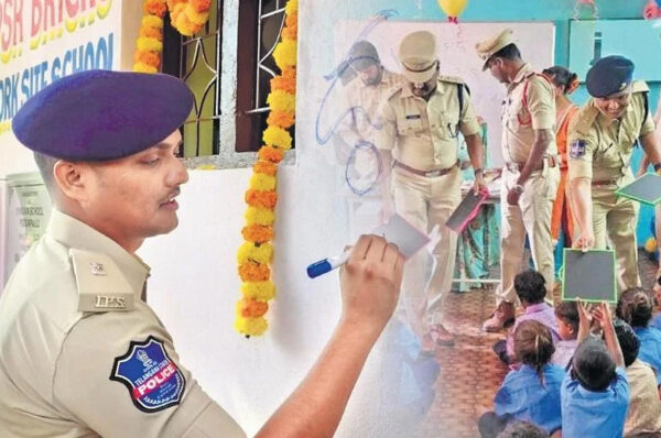 telangana police starts school for children of migrant laborers