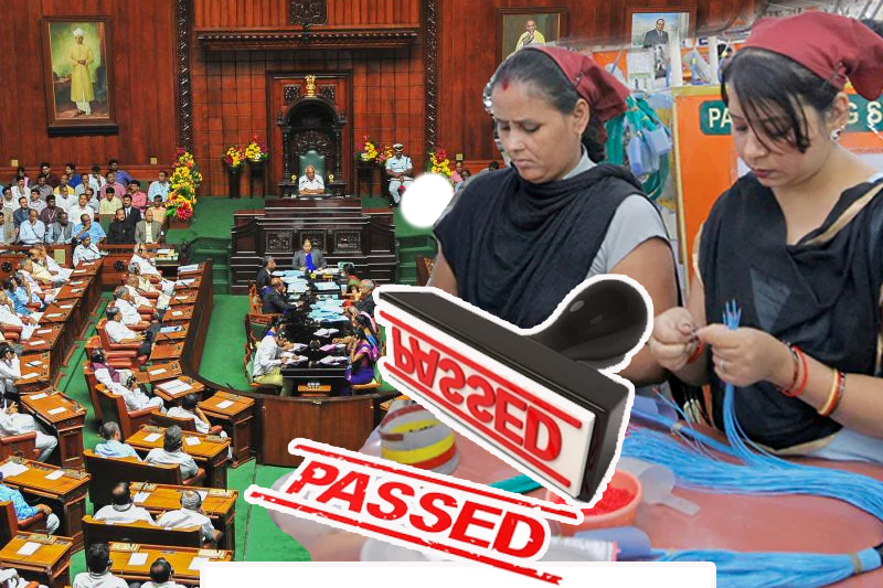 the karnataka assembly passes a bill allowing women to work night shifts in factories