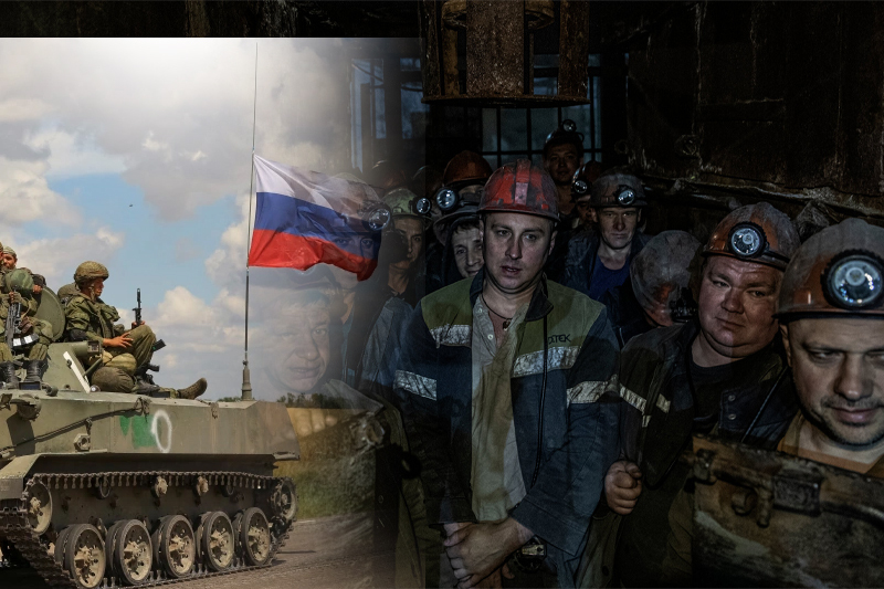 the ukrainian coal miners still working despite russia's war