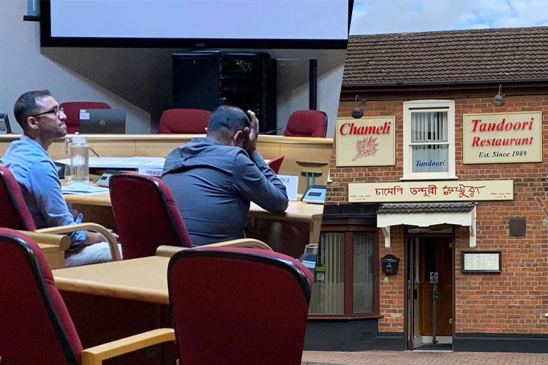 the owner of the restaurant admitted that he hired illegal workers