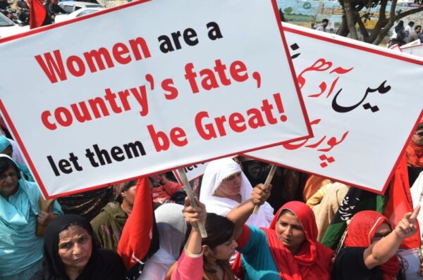 the women of pakistan march in solidarity on international women’s day despite threats from extremists and other interest groups.