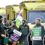 thousands of ambulance workers stage latest strike over pay