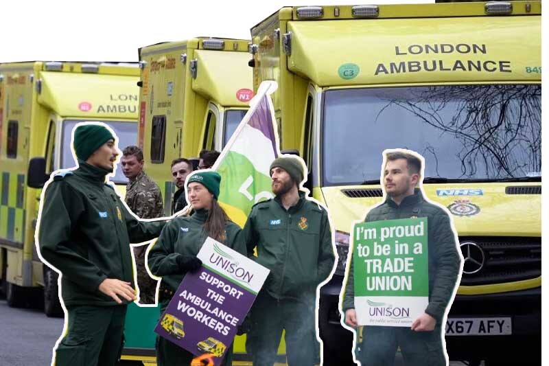 Thousands Of Ambulance Workers Stage Latest Strike Over Pay