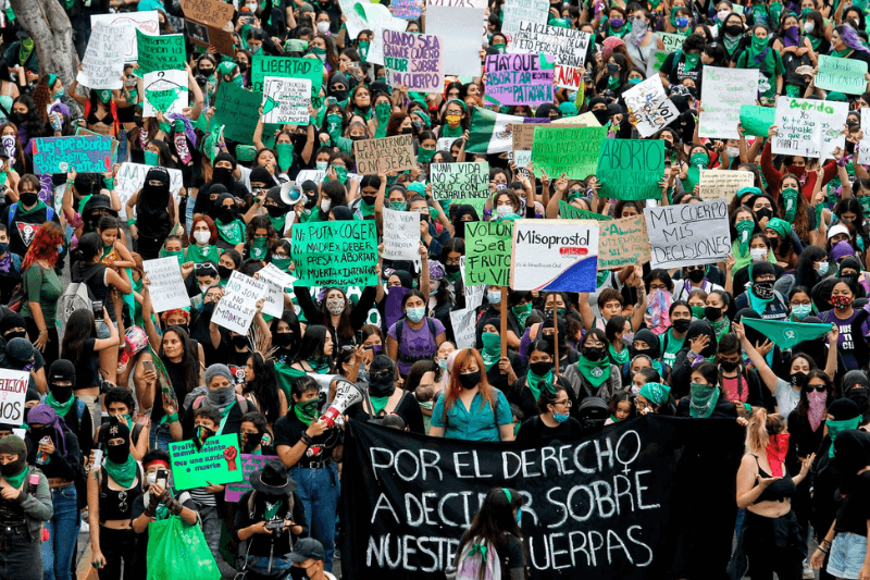 thousands of women march in latin america seeking abortion rights