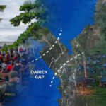 thousands wait in colombian town on trek to reach darien gap