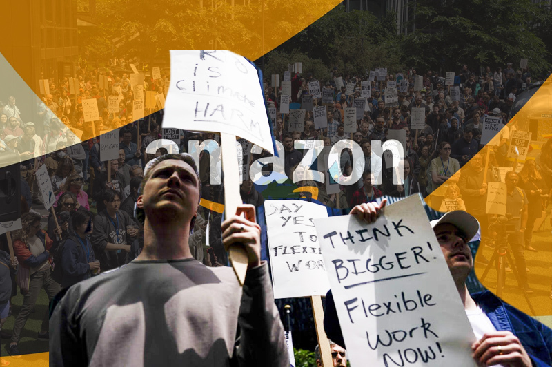 “Time To Act”: Seattle Amazon Employees Walkout To Protest Office Policies