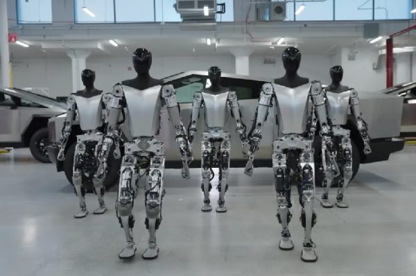 trail of blood on floor tesla robot attacks engineer; are workers safe