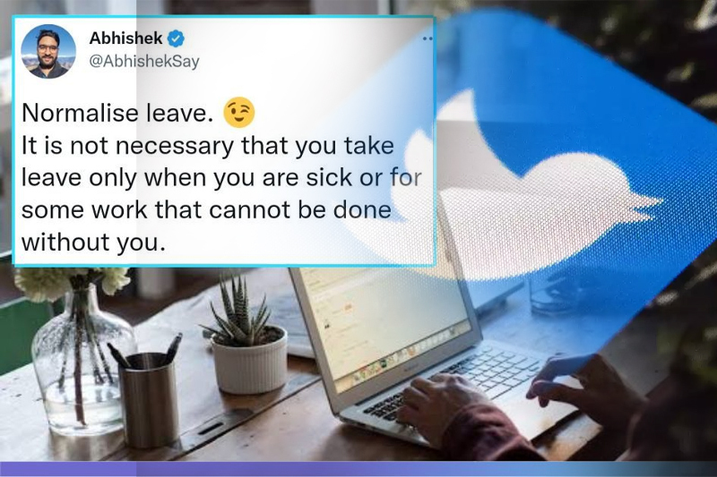 twitter user's leave request to binge watch series goes viral; stirs work life balance discussions