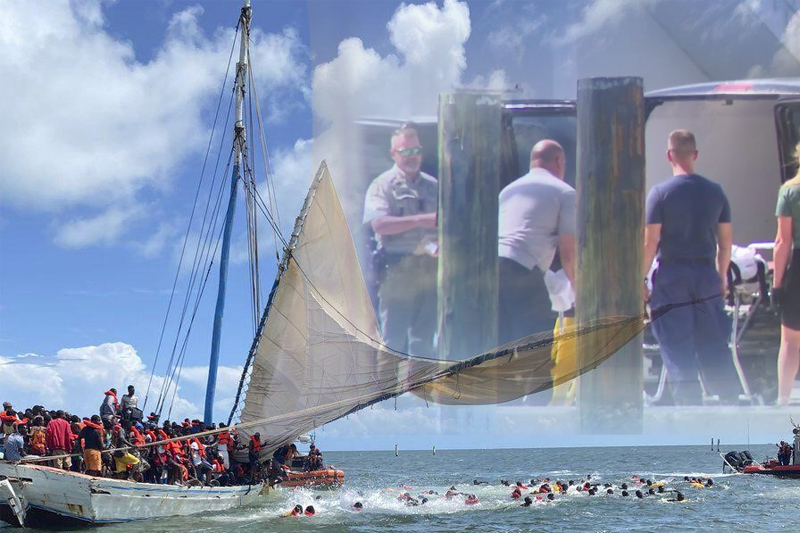 two dead and five missing as migrant boat capsizes off florida keys