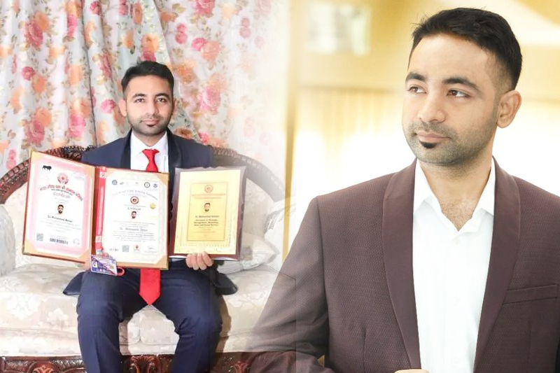 tycoon from karnataka honored with doctorate by world human rights