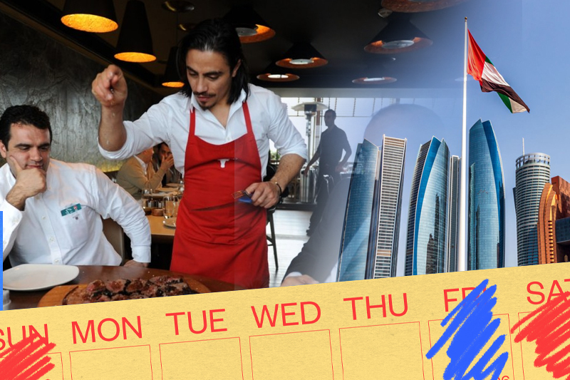 Work 4 days a week – for UAE restaurant staff