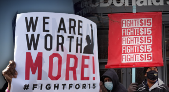 UI clerical workers protest for back pay, fair contract and wage increases