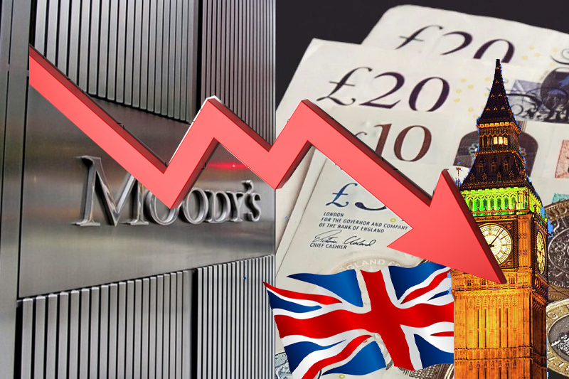 uk's economic outlook now 'negative'